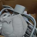 Baby Swings for Infants, Electric Baby Swing 3 Speeds, Portable Automatic Rocker for Newborn 5-20lbs with Remote Control, 8 Music Soothing, AC Adapter & Battery Operated, Light Grey