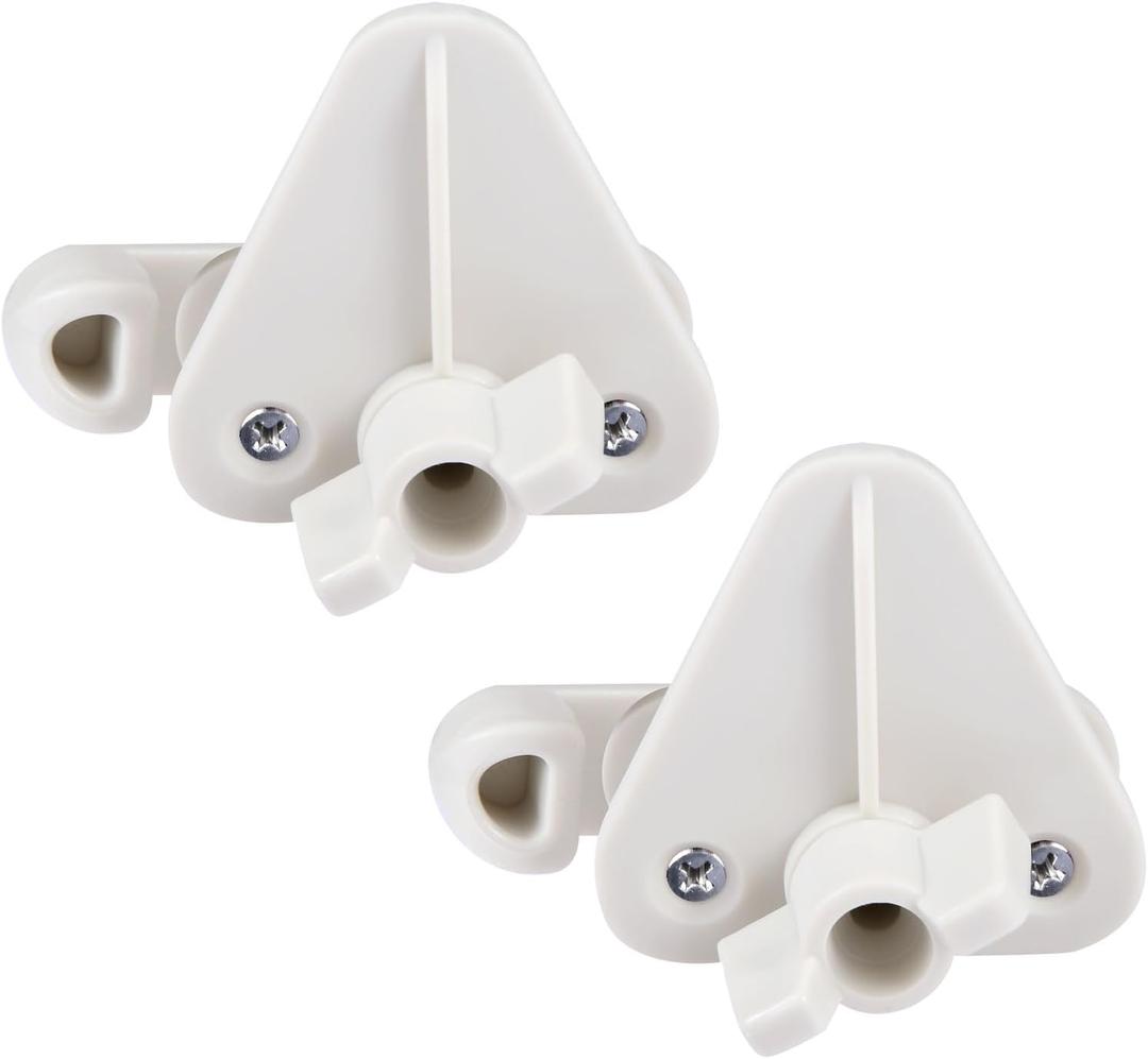 2 Sets Pontoon Gate Latch Replacement Kit, Pontoon Door Latch Fits 1-1.25inch Square Frames Boat Latch Lock Pontoon Gate Accessories Suitable for Left & Right Hinged Doors Includes Hardware