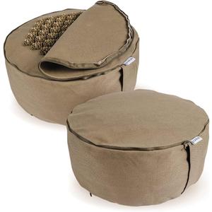 Kanjo Acupressure Pain Relief Cushion for Floor Seating, Elevated Floor Chair for Better Posture and Comfort, Better for Tailbone Support and Back, Upright Cushion Seat Pillow