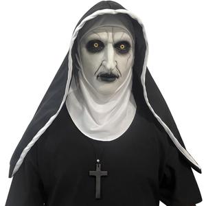 The Nun Mask Full Head Scary Halloween Costume for Unisex Adults