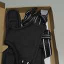 PHOEPET No Pull Dog Harness Medium Reflective Front Clip Vest with Handle,Adjustable 2 Metal Rings 3 Buckles,[Easy to Put on & Take Off](M, Black)