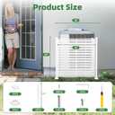 38" W x 39" H Air Conditioner Fence Panels, Outdoor Privacy Screens, Pool Equipment Enclosure, Trash Can Screens Fence Kit for Outside Backyard Patio, White