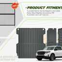 Truck Bed Mat for Honda Ridgeline 2017-2026, Heavy Duty Ridgeline Accessories TPE Truck Bed Liner 5.3FT (64.0 in),Tailgate Liner Accessories(Bed Mat+Tailgate Mat+Rear Storage Mat)