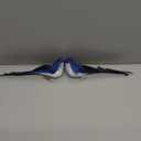 LWINGFLYER Artificial Birds Realistic 2 Pack Clip on Foam Feathered Bird Ornaments Figurines for Spring Christmas Tree Decoration Wreaths Crafts Party Home Decor (Blue Birds)
