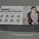 AMZPONY Cordless Neck Massager for Pain Relief Deep Tissue, Rechargeable Shiatsu Neck and Back Massager with Heat Kneading Shoulder Massage for Body Muscle Pain Relief,Gifts for Dad Mom Friends (Black)