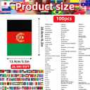95 ft International Flag Bunting Banner, 100 Pcs World Country String Flags for Classroom, Cultural Events, Sports Festivals, School Activities, Bars, and Global Party Decorations