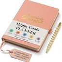 Surprisingly Successful Undated Weekly Planner A5  Finally Stick to Your Planner, No Guilt or Wasted Pages, Monthly + Weekly in One Flow, Thick Paper, Flat Lay, Simple Layout (Pink Vegan Leather)