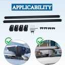 51.2" Universal Roof Rack Cross Bars, Fits for Side Rails Spacing Less Than 49.3'', Adjustable Cross Bars for Most Vehicles with Raised Side Rails (with Gap) / Flush Roof Rails