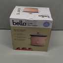 bella 1.5 Qt Slow Cooker with 3 Heat Manual Control, Ceramic Nonstick Coating, Dishwasher Safe Stoneware Pot and Tempered Glass Lid, Tangle Free Cord Wrap & Cool Touch Handles, Blossom