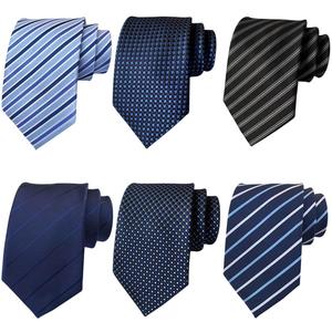 Adulove Extra Long Ties for Men Big and Tall Neckties Woven Jacquard Classic Neck Tie Business Wedding (XL-63", Multicolore) 6 Pack