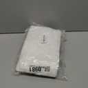 Mordimy 100% Cotton Terry Cloth Kitchen Towels, Super Soft and Absorbent Dish Towels for Drying, Checkered Designed Hand Towels for Kitchen, 16 x 26 Inches, 4 Pack, White