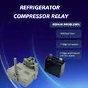 W10448874 Genuine OEM Refrigerator Start Device Relay Replacement Part Compatible with WPW10448874