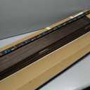 NeatiEase Wood Panels for Wall, 4-Piece 96" x 12.6" Soundproof Wood Slat Wall Panel for Interior Wall Decor Noise Cancelling, Wood Acoustic Wall Panels, Sound Absorbing Panel (Dark Walnut)