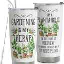 Gardening Gifts for Women, Funny Gardener Gifts Travel Mug, Plant Lady Tumblers 20oz