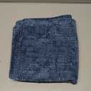 decorUhome Chenille Throw Pillow Covers 20x20 Set of 2, Thick Textured Slubby Neutral Decorative Pillow Covers with Elegant Design for Couch, Sofa, Living Room, Navy Blue