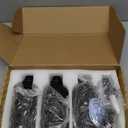 Molimoli Soap Dispenser, Bathroom Soap Dispenser Set, Glass Dispenser, Soap Dispenser for Kitchen, Kitchen Soap Dispenser Pump, 500ml/16.9 Oz, Set of 3, Black