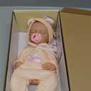 BABESIDE 12 Inch Lifelike Reborn Baby Dolls Silicone Full Body, Realistic Baby Doll Sweet Sleeping Soft Vinyl Real Life Baby Dolls Cute Girl with Toy Accessories Gift Set for Kids Age 3+
