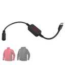 12V Heated Jacket Battery StepUp Adapter Charger Cable TypeC to DC5.5mm for Milwaukee, M12, Makita, Snap-on, Metabo, Craftsman, AEG Gear (Designed for 12V Heated Jackets Only)