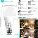 UCB Alexa Light Bulb 130W Equivalent, Smart Light Bulbs Warm White to Daylight Tunable, A19 E26 Bluetooth LED Bulbs Work with Alexa Only for Bedroom Kitchen Living Office No WiFi Required 8 Pack
