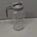 OneDream Glass Pitcher with Lid, 64 oz Large Mason Jar Wide Mouth, Sun Tea Glass Jar for Outside, Iced Tea Pitcher for Cold Beverages, Breast Milk, and Home Entertaining