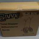 Stepper Machine with Resistance Bands, Mini Stepper with 300LBS Weight Capacity, Twist Stepper for Full Body Workout, Adjustable Step Height, Smooth and Quiet, Step Machine for Men Women