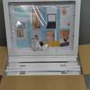 4 Pack Kids Art Frames 8.5x11 Inch Kids Artwork Flip Frame Changeable for Picture Display, Children School Drawing Projects Storage, Horizontally Vertically Wall Hanging, Front Opening, White