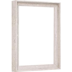 Floater Frame 16x20 for 1-1/4 (1.25) inch Deep Canvas Paintings/Canvas Prints/Wood Canvas Panels/Wall Art/Wall Decor/Home Decor/Artwork (Distressed White, 16 x 20 inch, Portrait)