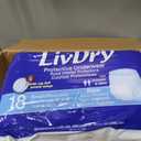 LivDry Adult S Incontinence Underwear, Overnight Comfort Absorbency, Leak Protection, Small, 72-Pack