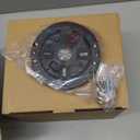 Roomratv 52 Inch Modern Silver Finished Ceiling Fans with Dimmable Led Lights, Flush Mount Ceiling Fan with Remote Control, Quiet DC Reversible Motor for Summer Winter, Noiseless,Bedroom,Indoor