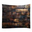 WODEJIAFANG WODEJIA Aesthetic Wall Fabric Wallpaper Decor TapestryRetro Wooden Board Office Background Room Divider for Bedroom, Outdoor Garden Aesthetic 3D Tapestries Size 78 * 59 inches