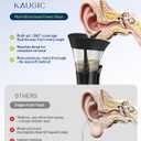 KAUGIC Ear Wax Cleaner - One-Hand Ear Wax Removal Kit Manual Ear Irrigation Flushing System, Safe, Comfortable & Easy to Use Earwax Removal Kit