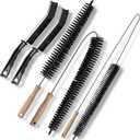 Dryer Vent Cleaner Kit, 3-Size Flexible Dryer Vent Brush Set with 2 Crevice Brushes, 17" 28" 47" Lint Trap Cleaning Tool for Dryer Vents, Refrigerator Coils, Radiator & Home Cleaning Essentials