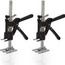 Hand Lifting Jack Tool - Labor Saving Arm Jacks for Installing Windows or Doors, Lifting Furniture, or Wall Tile Positioning - Hand Lifting Tool Jacks - Woodworking Tools by Kings County Tools (2 - Pack, Black)