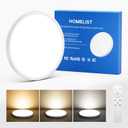 Homelist LX3 6000LM Eye Protection LED Flush Mount Ceiling Light Fixture, 24in 68W Ultra-Thin Ceiling Light for Children's Bedroom, Infinite Dimming & Color Adjustment, Study/Cinema/Warm/Relax Mode