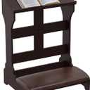 Wooden Prayer Bench for Kneeler Prayer, Prayer Table at Home with Cushion Pad, Church Kneeling Stand Stool, Padded Prayer Chair Shelf for Kneeling at Home and Church