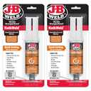 J-B Weld 6 Minute Set Epoxy KwikWeld, High Strength, Waterproof, 2 Pack, Dark Grey, 50176-2