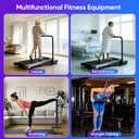 Walking Pad Handle Bar Only, Treadmill Handlebar with Phone Holder and Cup Holder, Fit Width 20.8 Inches Inside Walking Pad, 3 Adjustable Heights, Non-Slip Stable Base, Easy to Assemble