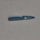 Farberware Professional 3-inch Ceramic Paring Knife with Teal Blade Cover and Handle