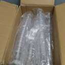 120 Pcs Dessert Cups with Spoons, 60 Pcs 5oz Mini Clear Plastic Dessert Parfait Cups 60 Pcs Spoons, Small Round Goblet Cup Disposable Fruit Ice Cream Cake Pudding Cup Appetizer Bowl for Party