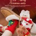 KRJ 2025 Christmas Socks Collection 4Pack Fun Cute Crew Socks for Women Xmas Socks Funny Novelty Socks Holiday Gift (Type1)