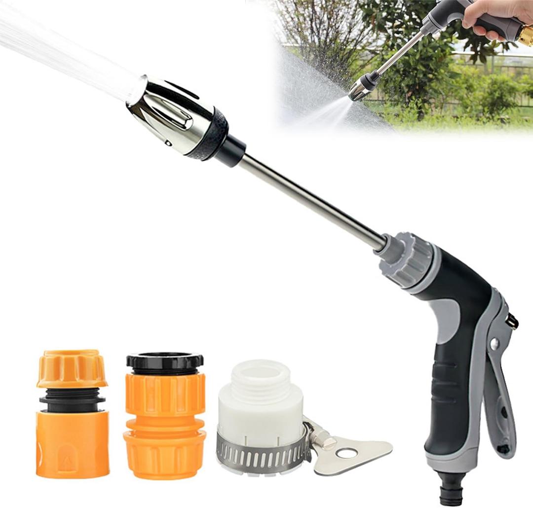 1PCS Waterblitz Pressure Washer, Water Blitz Pressure Washer, Waterblitz High Pressure Water Gun, Water Blitz Hose Nozzle, with 360 Rotating for Three Spray Modes