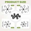 2 x 40pcs Plant Stem Support, Plant Support for Indoor Plants, Plastic Reusable Plant Support Clips, Indoor Plants Accessories