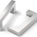 10 Pack 3 Inch(76mm) Cabinet Pull Brushed Satin Nickel Kitchen Cabinets Handles Stainless Steel Cabinet Hardware for Cupboard Square Kitchen Pulls for Cabinets Drawer Handles