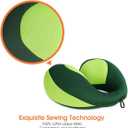 INFANZIA Kids Chin Supporting Travel Neck Pillow, Helps Support Head and Neck, Comfortably Designed for Head, Neck, and Chin Support - Gifts for Toddler/Child/Kids, Green