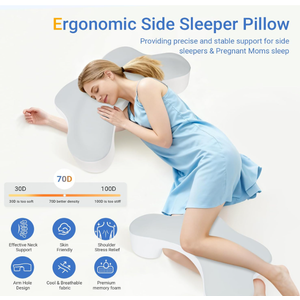 Wattne Side Sleeper Pillow with Armhole