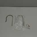 Brushed Nickel Curtain Drapery Holdbacks,2Pcs Solid Aluminum U Shaped Wall Mounted Curtain Tiebacks