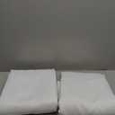 NICETOWN 100% Blackout Window Curtain Panels, Cold and Full Light Blocking Drapes with Black Liner for Nursery, 84 inches Drop Thermal Insulated Draperies (White, 2 Pieces, 52 Wide Each Panel)