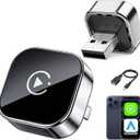 Wireless CarPlay & Android Auto Adapter for Cars, Converts Wired CarPlay to Wireless, Fast Auto Connect, Plug and Play, Stable Bluetooth WiFi Connection for iPhone and Android