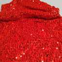 Kaei&Shi Velvet Sequin Dress,Sparkly Halter Mini Dresses for Women,Homecoming Cocktail Party Sexy Outfit L