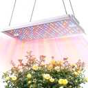 Plant Grow Light, [Smart APP 2x3 Ft Coverage] Genuine 100W Output LED Full Spectrum for Indoor Plants, 8-Level Brightness (Use Daisy-Chaining Hanging, Only Light PanelNo Control Panel)